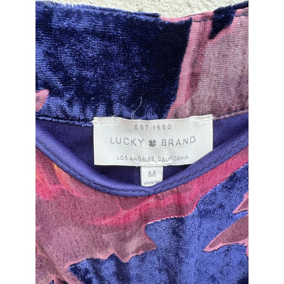 Floral Velvet Velour Rich Color Cold Shoulder Top Blouse Party Elegant - Picture 6 of 8